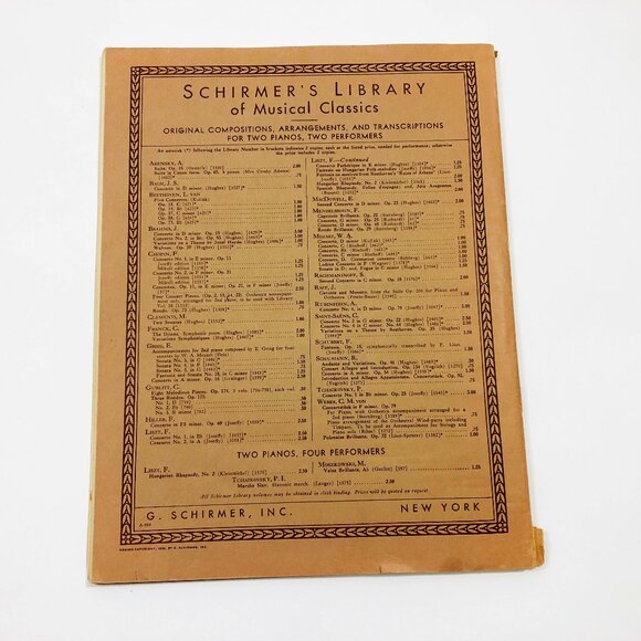 Music Booklet Album of Piano Duos 9 Pieces for 2 Pianos 4 Hands Copyright 1926 - Picture 2 of 6